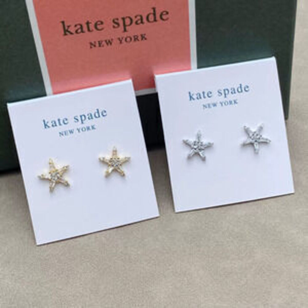 kate spade Small Delicate Five Point Star Stud Earrings